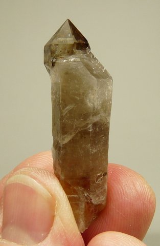 Very unusual smoky quartz semi-sceptre
