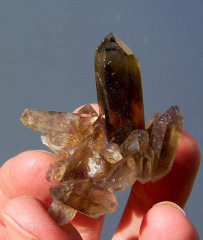 Lovely smoky quartz cluster - Northern Cape, South Africa