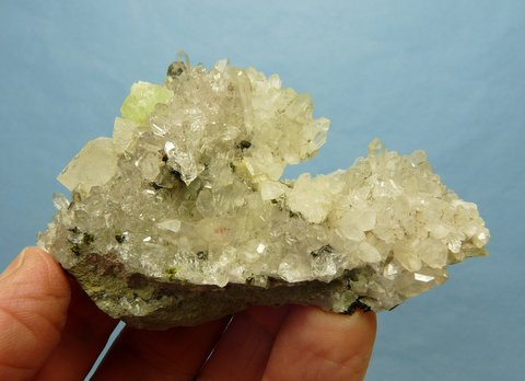 Yellow fluorite crystal specimen