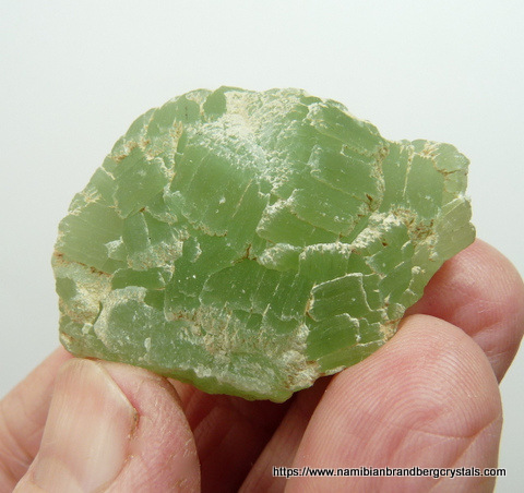 Piece of prehnite from a recent find - Karoo, SA