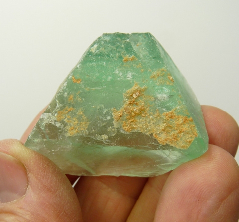 Light green fluorite crystal