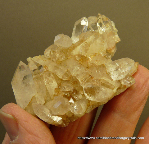 Lovely plate of quartz crystals