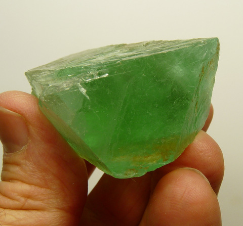 Green fluorite crystal