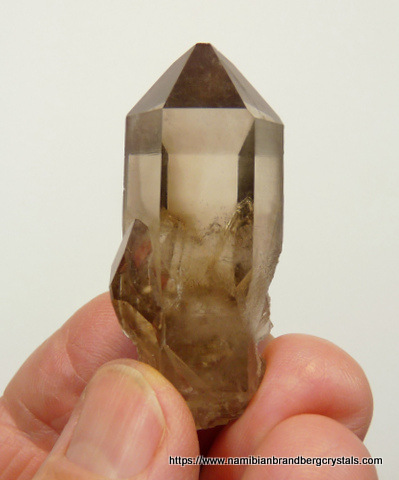 Gemmy smoky quartz crystal
