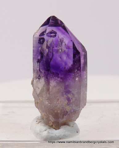 10 quartz crystals from Brandberg, including amethyst and windows