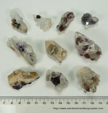 Five pieces of gemmy, golden-green fluorapatite
