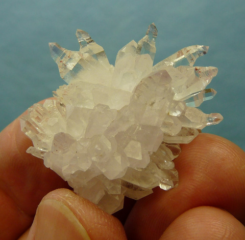 'Fancy' / 'Crazy' quartz crystal cluster included in quartz cluster