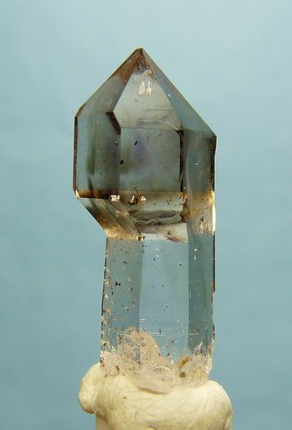 Quartz crystal semi-sceptre with small negative crystal