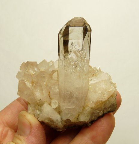 Lovely, gemmy quartz crystal on quartz matrix