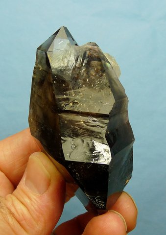 Smoky quartz crystal with unusual shape