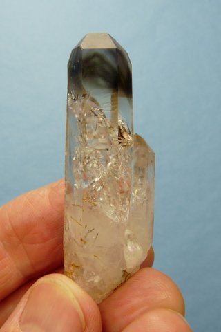 Quartz crystal specimen with lovely smoky termination