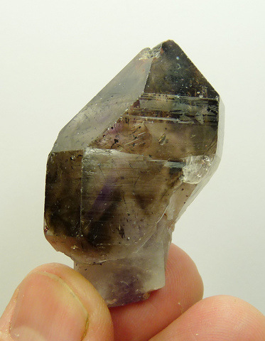 Smoke / amethyst sceptre quartz crystal with lovely inclusions