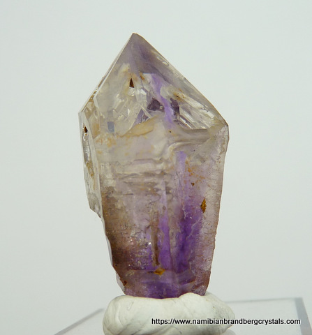 Window quartz crystal with fascinating interior
