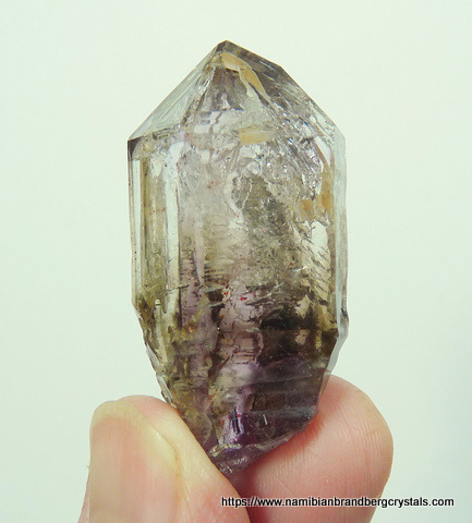 Smoky / amethyst window quartz crystal