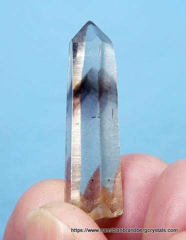 Gemmy, light smoky phantom quartz crystal