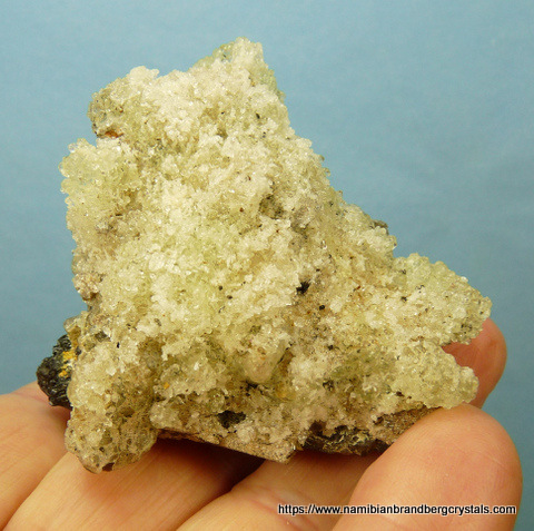 Exceptional specimen, hyalite opal on matrix