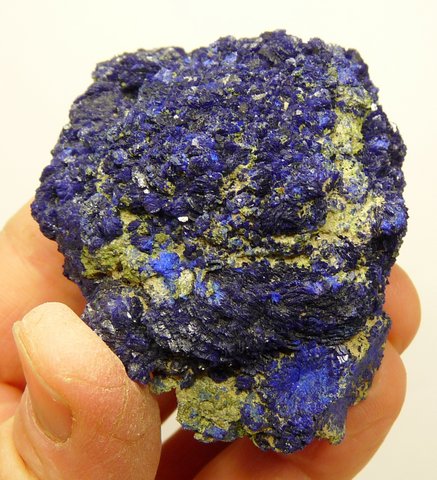 Azurite nodule with light to dark blue colouring