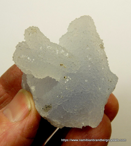 Interesting formation of light blue, botryoidal chalcedony