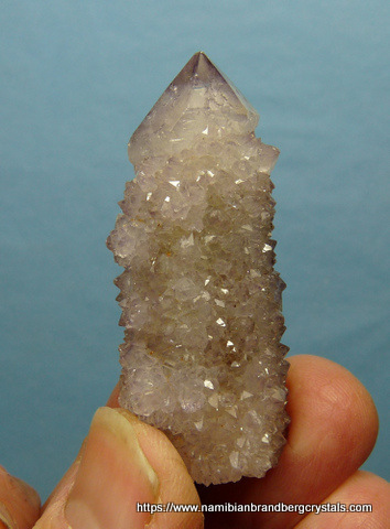 actus quartz crystal with faint amethyst colouring