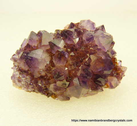Lovely amethyst quartz crystals on matrix