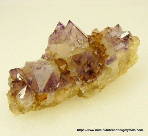Drusy amethyst quartz crystals on matrix