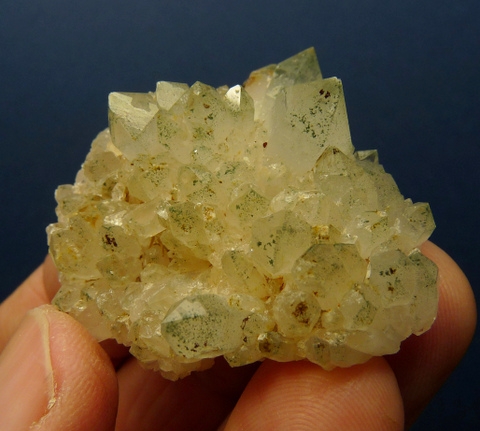 Quartz crystal specimen with chlorite inclusions