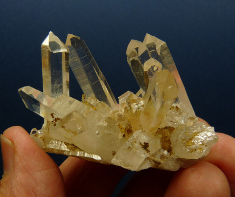 Gemmy, high quality quartz crystal group, display specimen