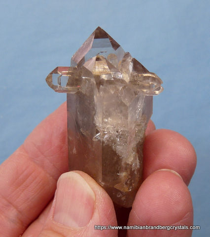 Beautiful double terminated quartz crystal group