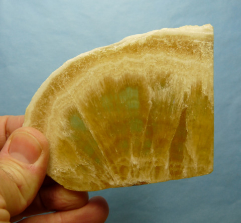 Honeycomb calcite slice