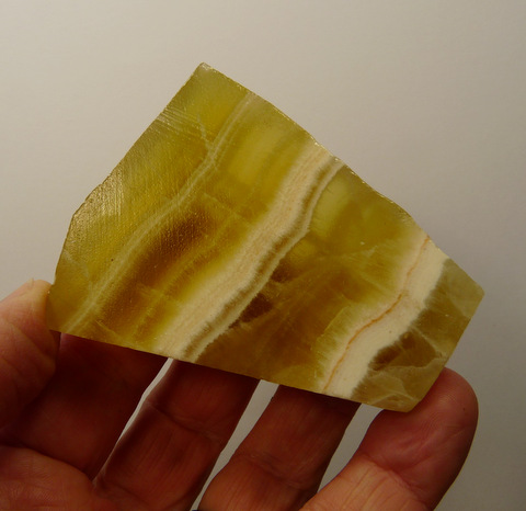 Honeycomb calcite slice