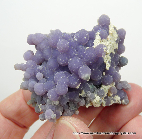 Botryoidal amethyst chalcedony (grape agate)