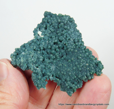 2-sided plate of green botryoidal chalcedony (grape agate)