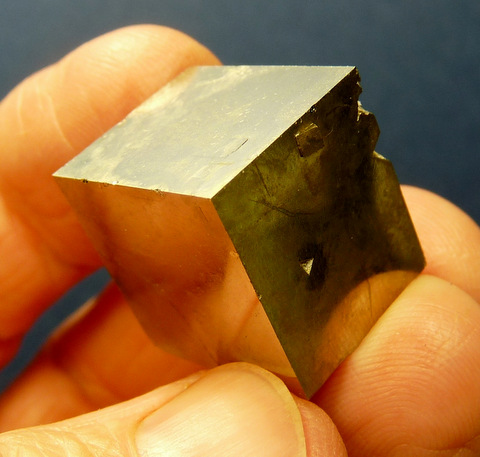 Pyrite crystal cube