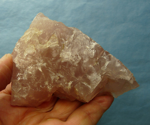 A piece of rose quartz from Namibia