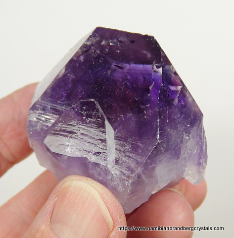 Stubby amethyst quartz crystal