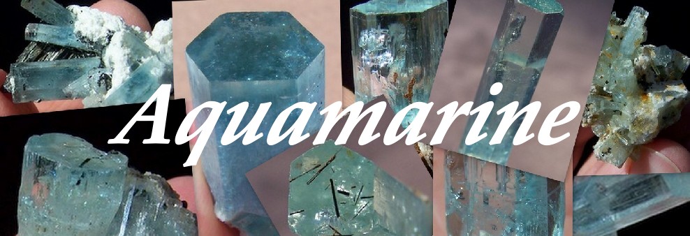 Aquamarine crystal specimens, Erongo, Namibia